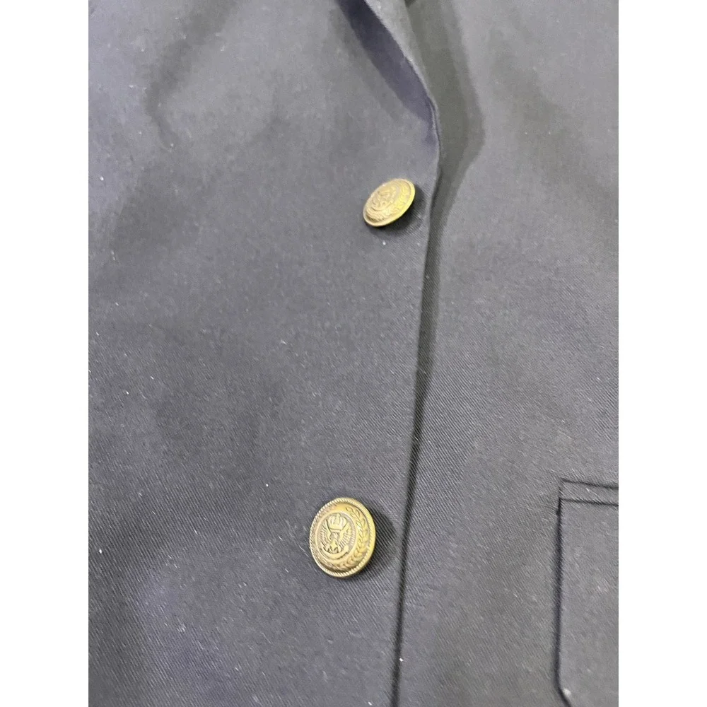 Saddlebred Performance Navy Blazer Sport Coat‎ Mens Large Gold Button Preppy